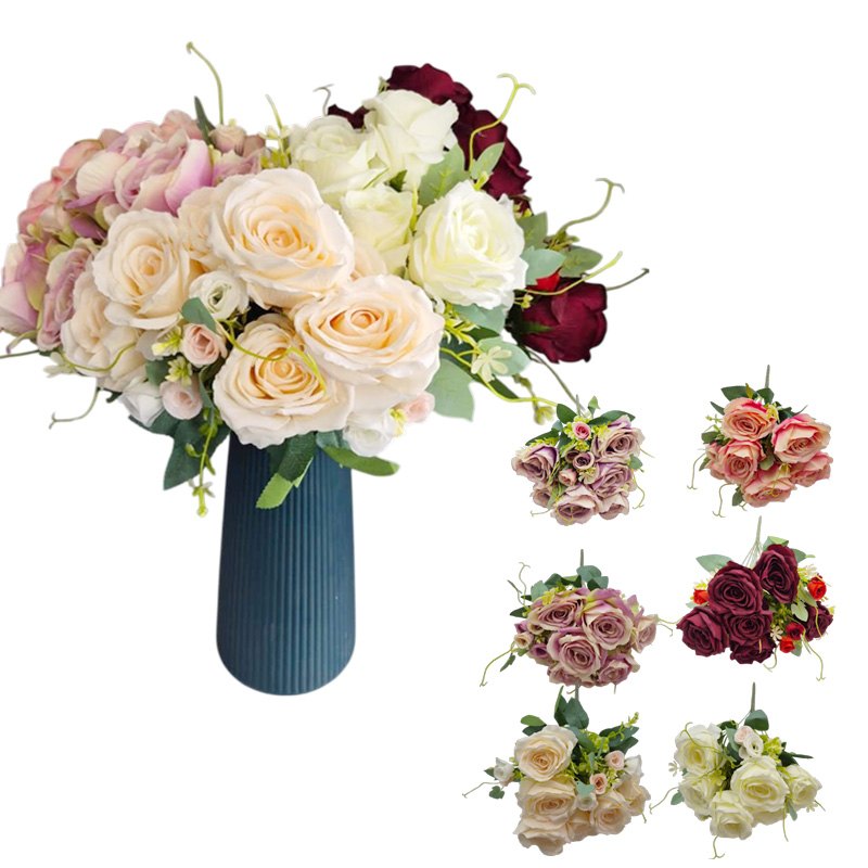 Flower Bouquet - 11 Hd Roses Assorted Colours