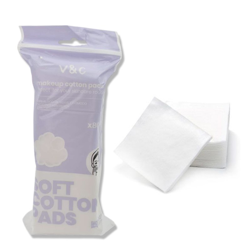 Cotton Pads Square 80pk
