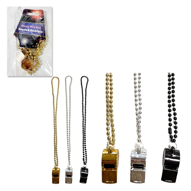 Neckalce with Whistle 83.82cm 3 Assorted