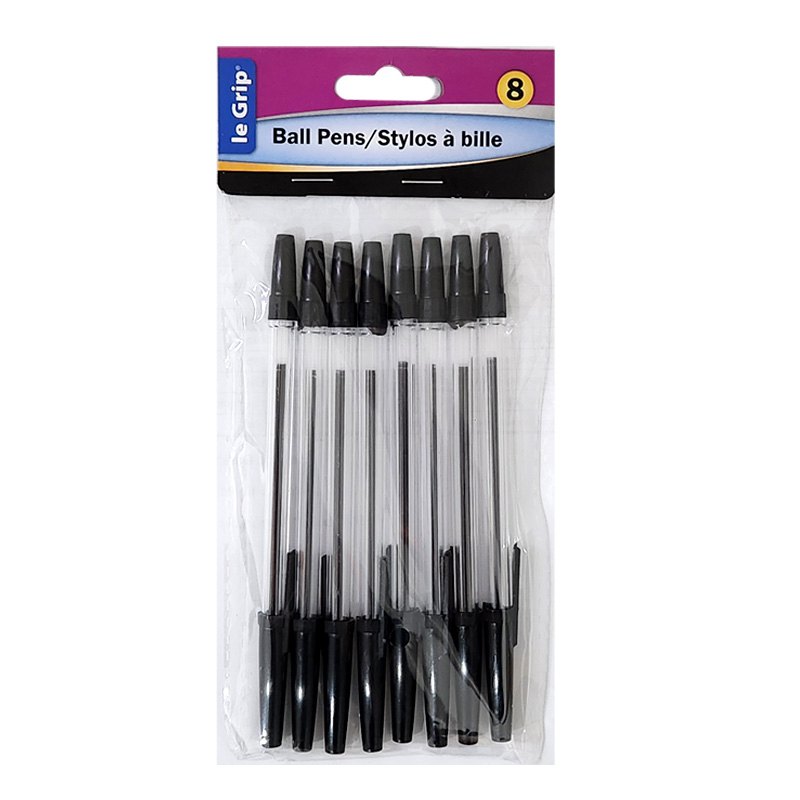 Ball Pen 8 Black Ink