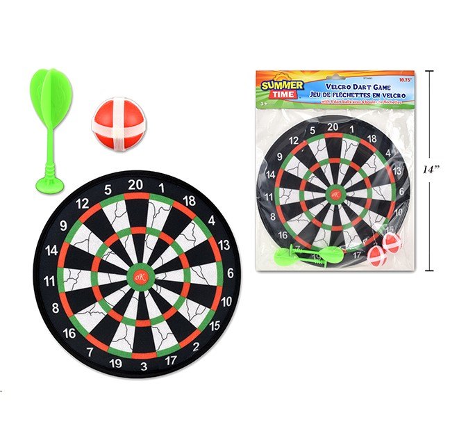 Velcro Dart Board 28cm 2pc Dart 2 P Ball