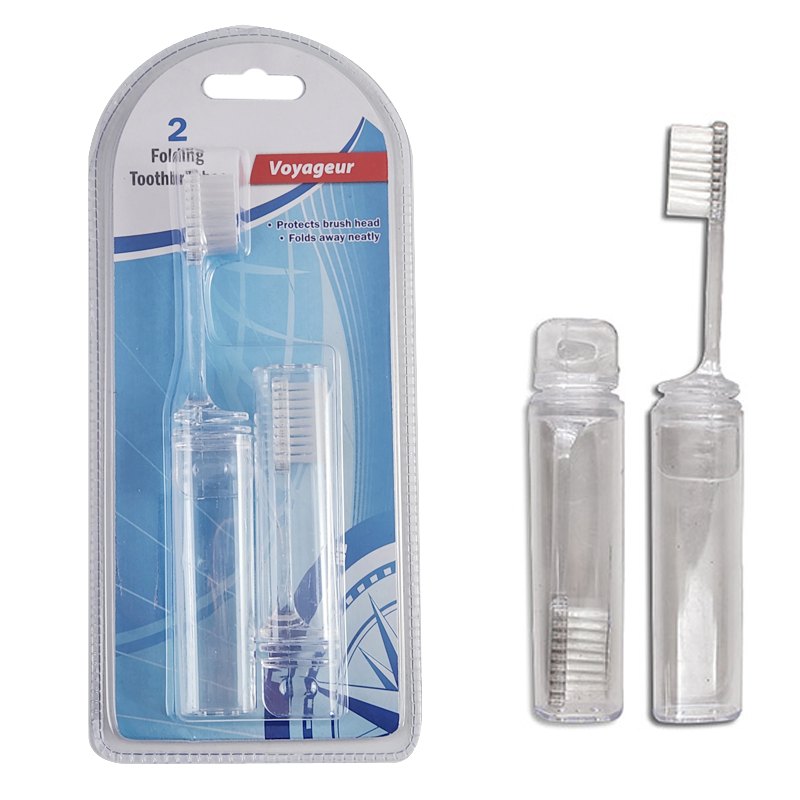 Travel 2pk Folding Toothbrushes