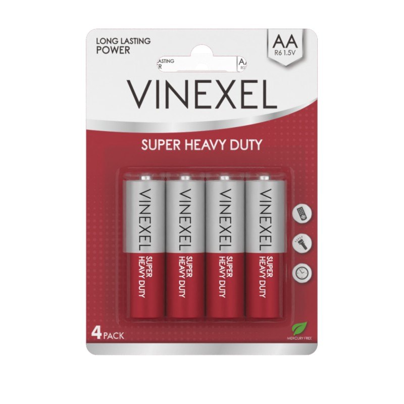 Vinexcel Super Heavy Duty Battery AA 4pc