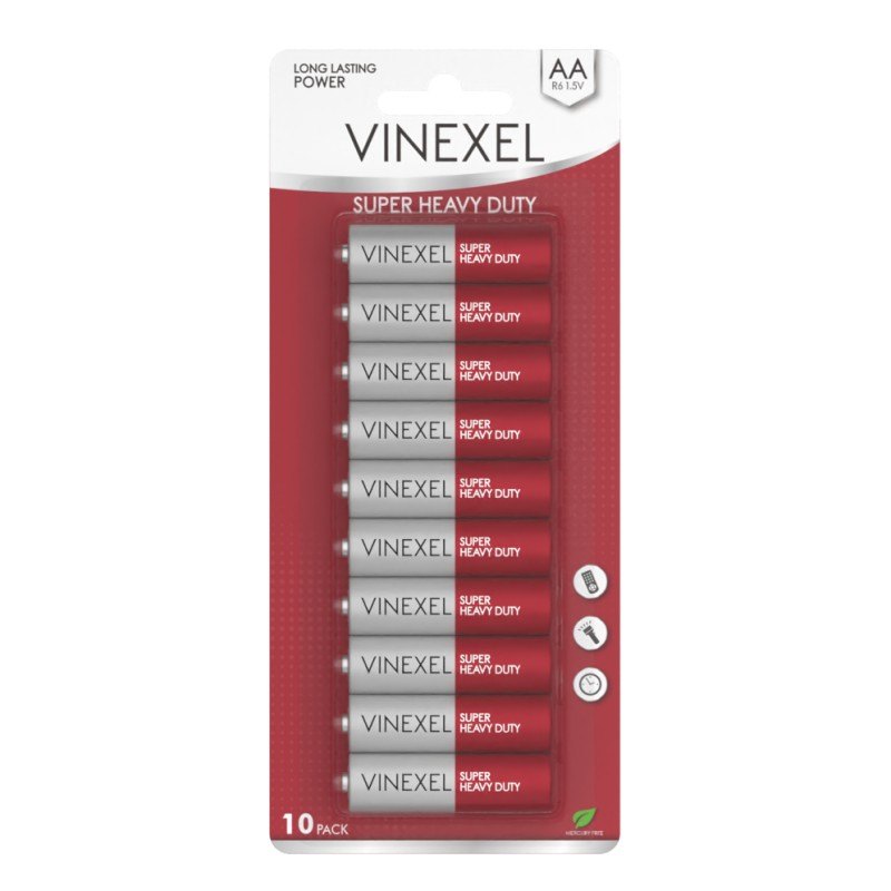 Vinexcel Super Heavy Duty Battery AA 10pc