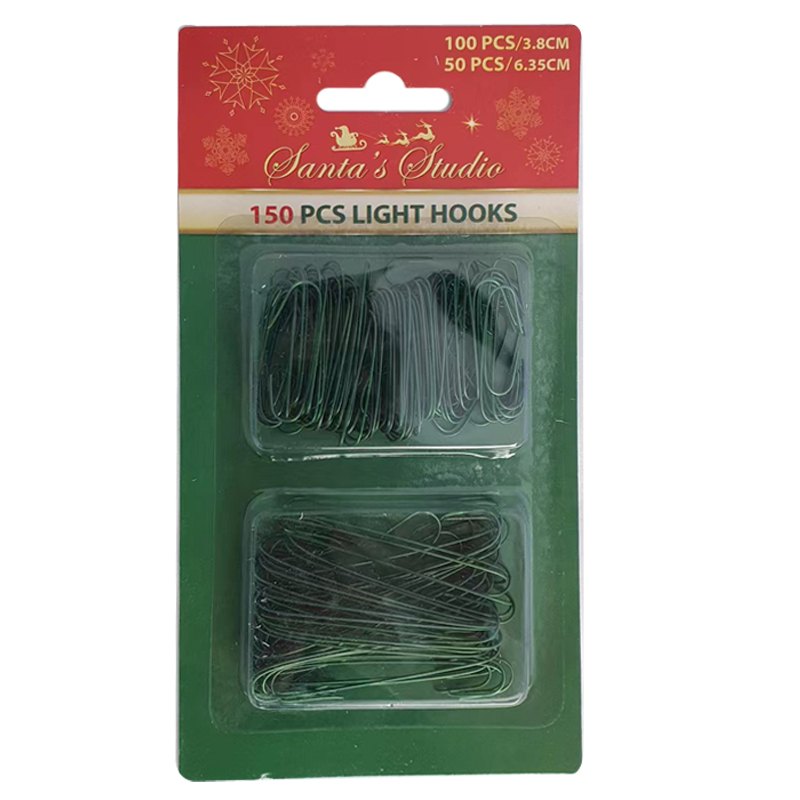 Christmas Hooks 150pc (100pc 3.8CM+50pc 6.35CM)