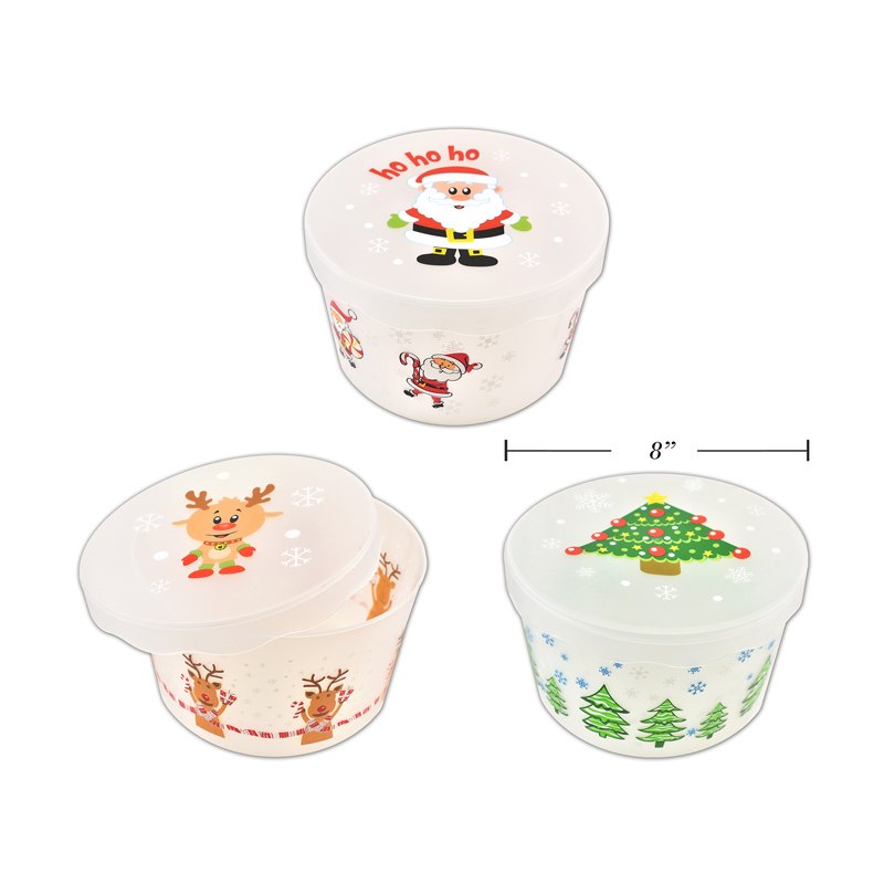 Christmas Cookie Container with Cover 20x12cm 4A
