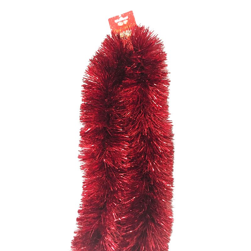 Christmas Tinsels 11cm 2m Extra Dense Red