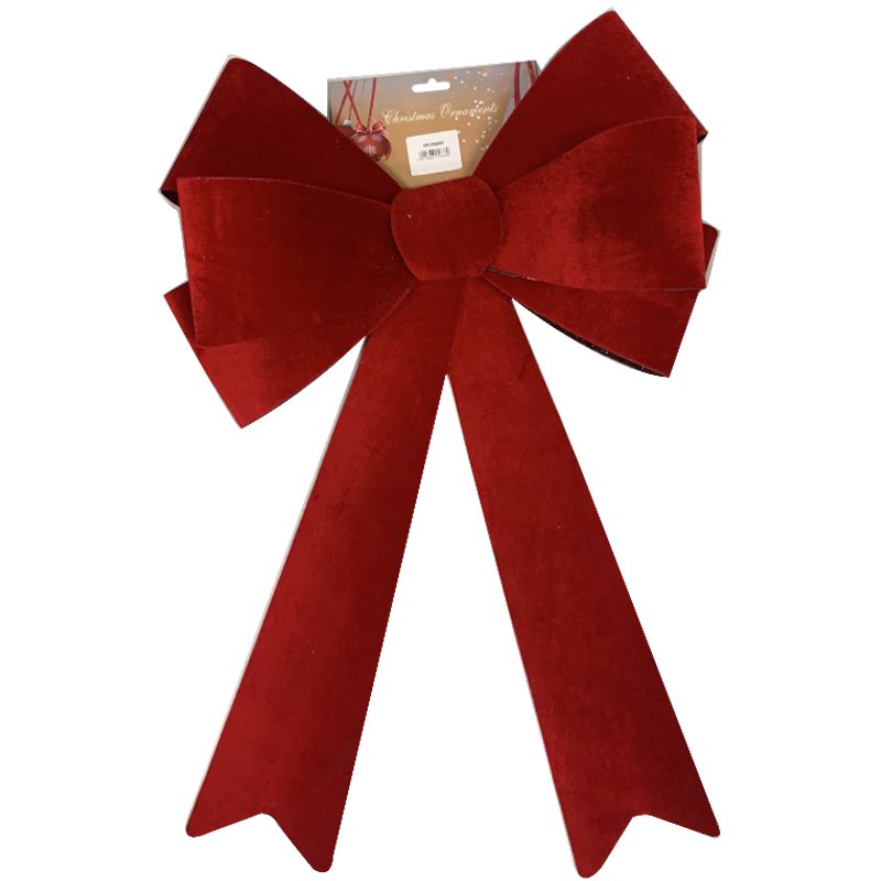 Christmas Bow Velvet 35/40x61cm
