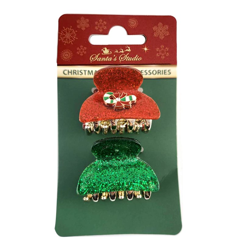 Christmas Hair Claw 2pc