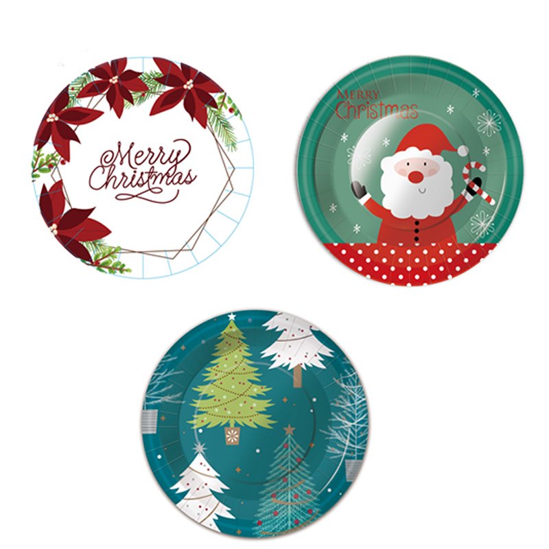 Christmas Paper Plates 12pk 7" 3 Assorted