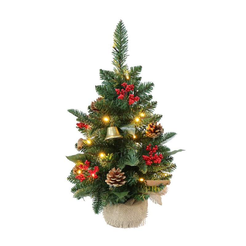 Christmas Tree Mini 60cm LED with Cones/Berry/Bell