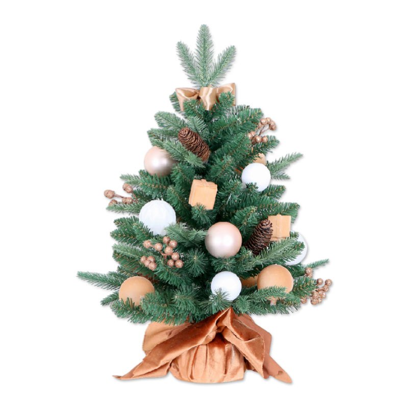 Christmas Tree Mini Luxury 45cm Cones/Berry/Bauble/Bow