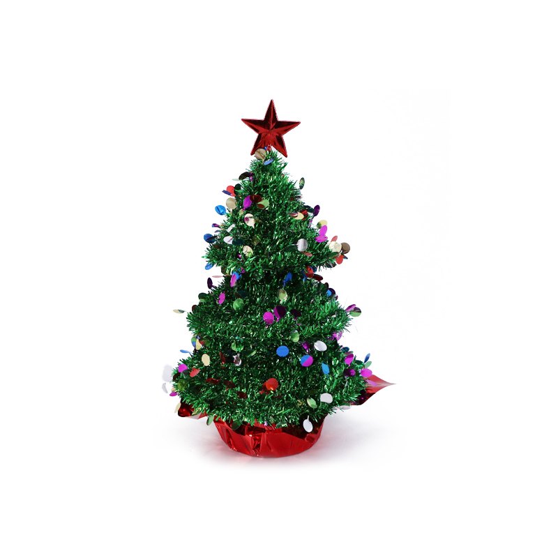 Christmas Tinsel 3D Tree 34x17.5x17.5cm