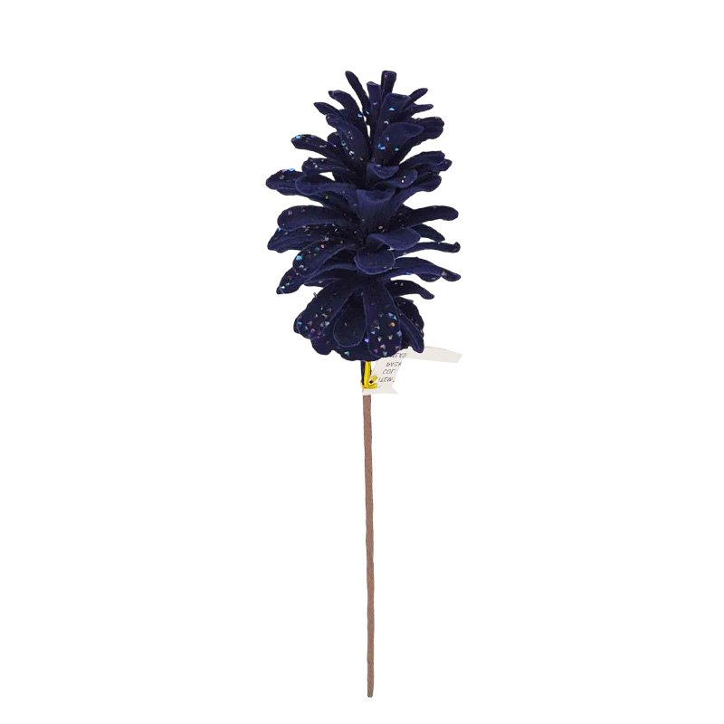 Christmas Cone Pick 42cm Dark Blue
