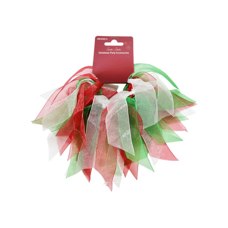Christmas Hair Bands 2pk Ribbon
