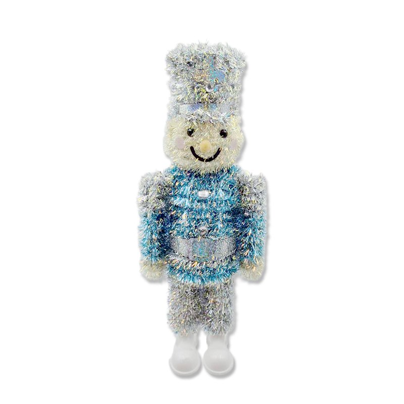 Christmas Tinsel 3D Nutcracker 8.8x15.2x37cm