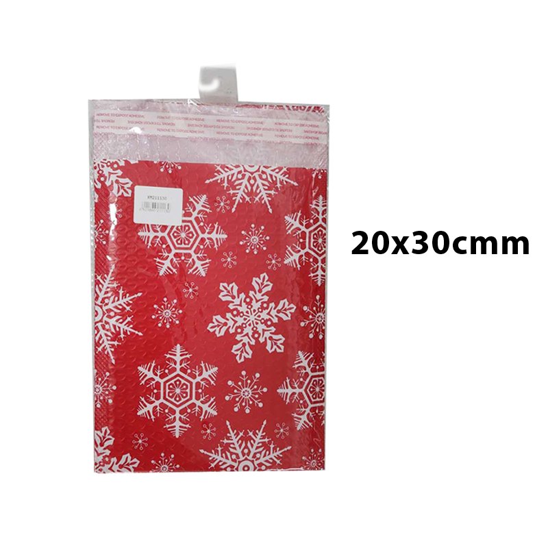 Christmas Bubble Wrapping Bag 5pk 20x30cm