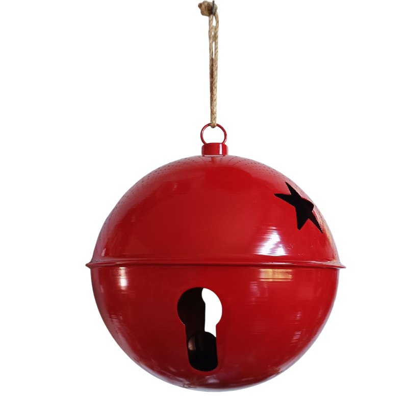Christmas Bell Giant 28.5x33cm Red