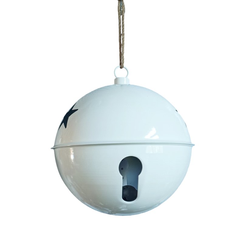 Christmas Bell Giant 28.5x33cm White
