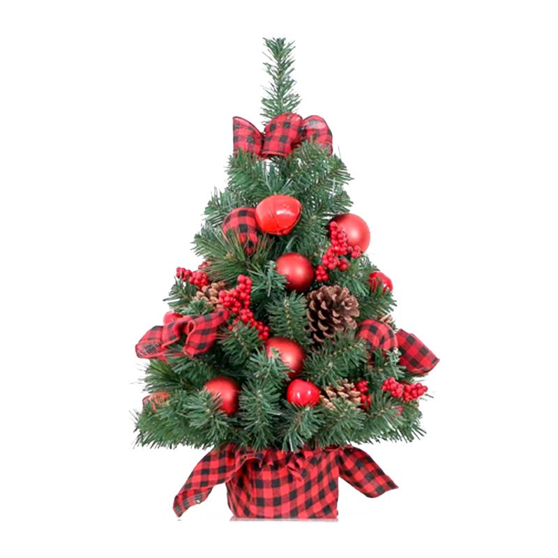 Christmas Tree Mini Buffalo Plaid Dsn 60cm