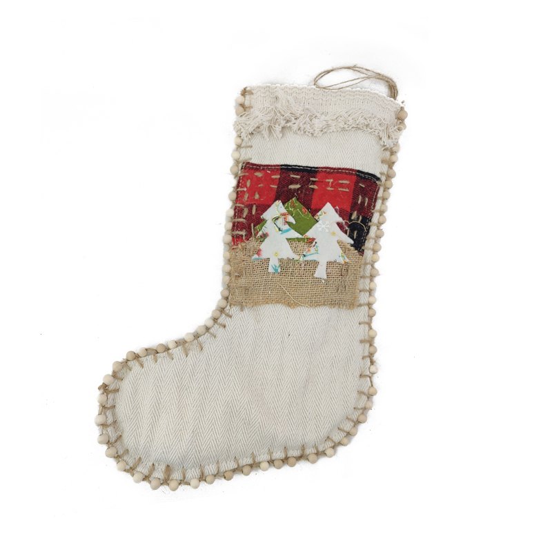 Christmas Hemp Stocking 26x39cm