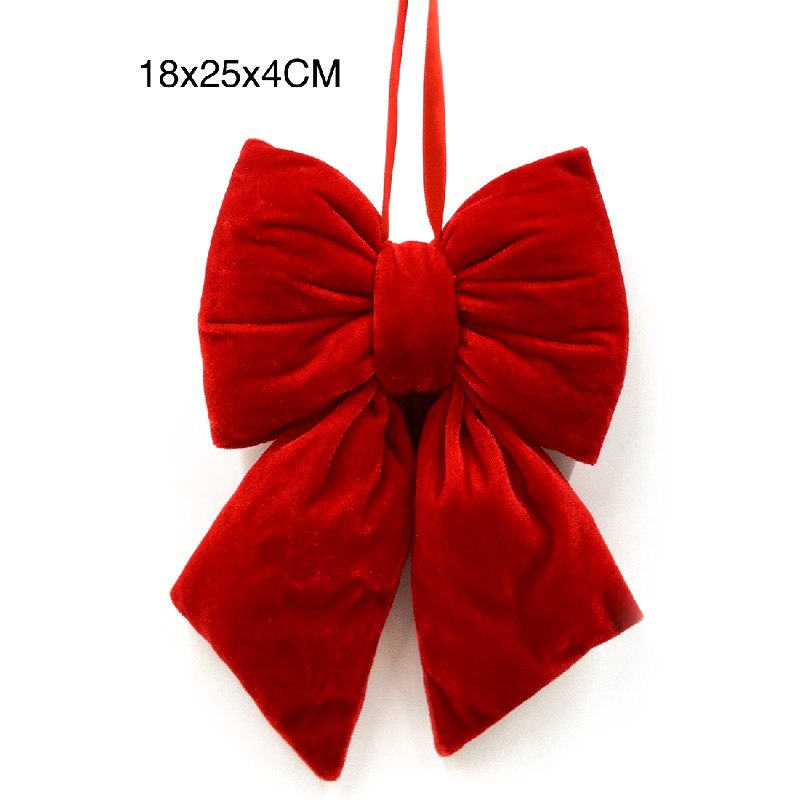 Christmas Red Puffy Bow 18x25x4cm