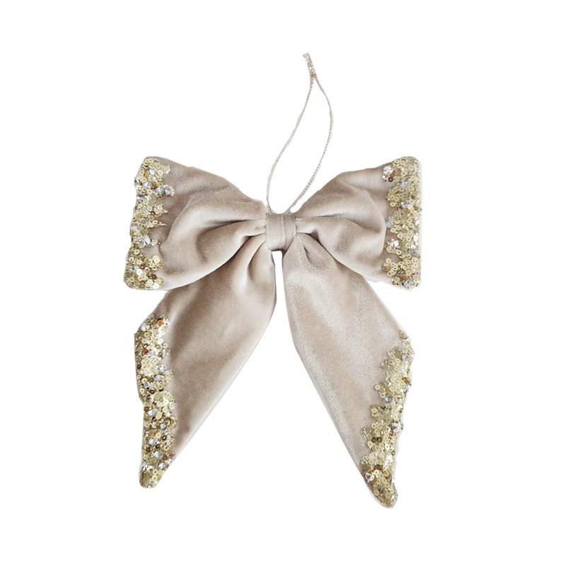 Christmas Champagne Bow 15x15cm