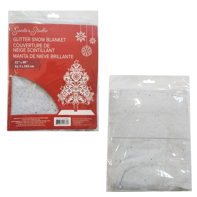 Christmas Glitter Snow Blanket 50x100cm