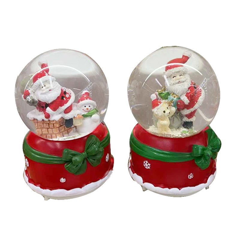Christmas Water Glitter Ball 8x12cm