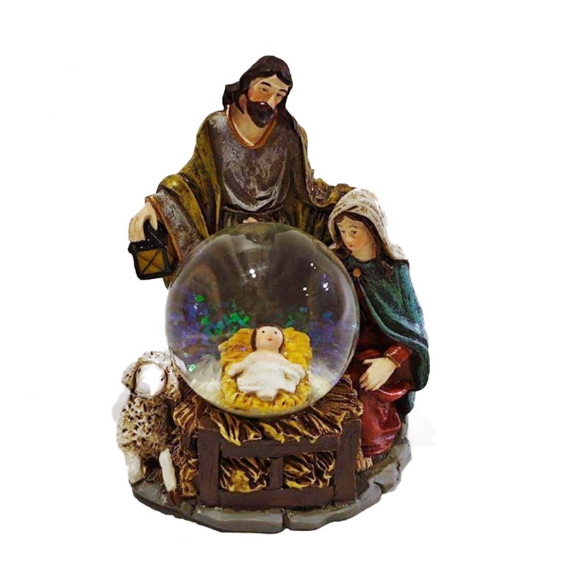 Christmas Nativity Waterball 7.7x6.5x10cm