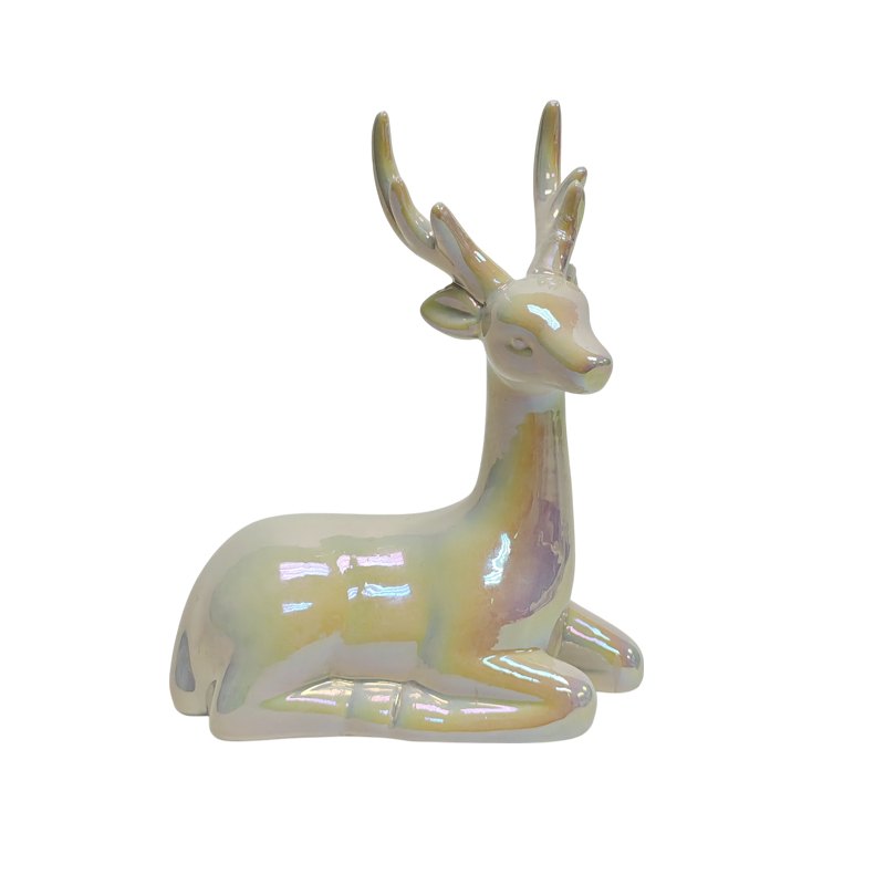 Christmas Porcelain Reindeer 6.7x12.8x16.2cm