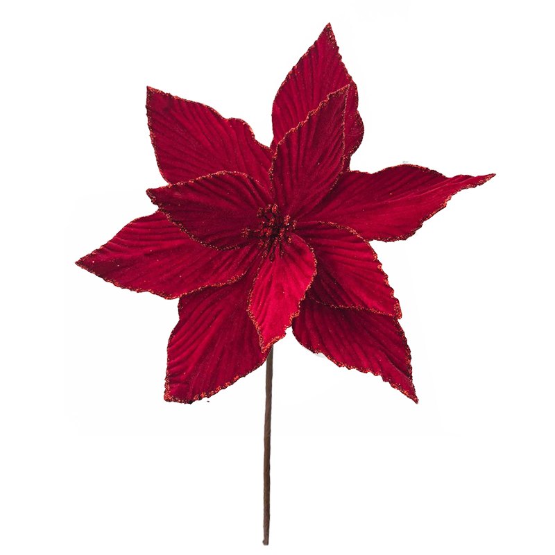Christmas Flower 31x30cm Red