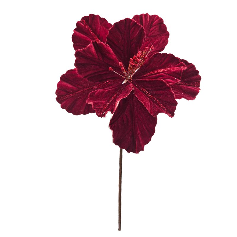 Christmas Flower 27x22cm Red