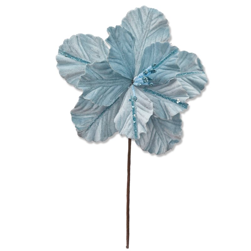 Christmas Flower 27x22cm L. Blue
