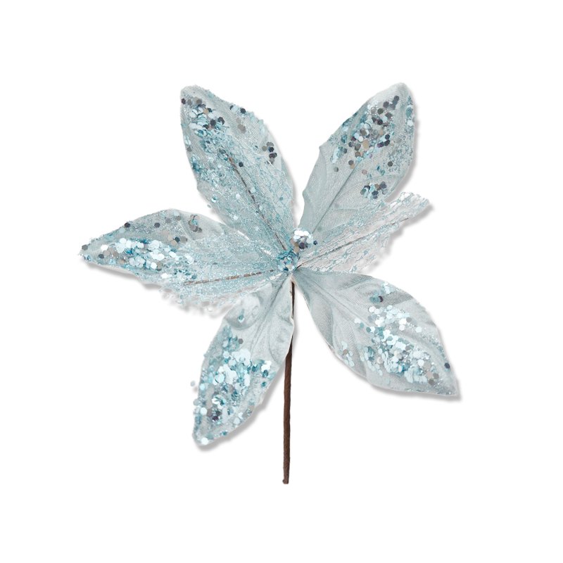 Christmas Flower 21x20cm L. Blue