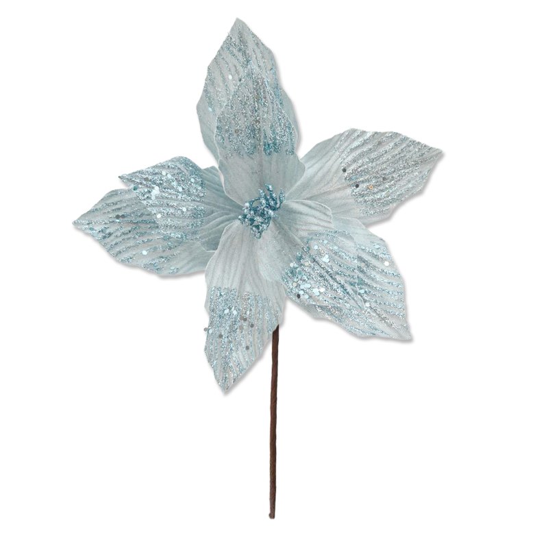 Christmas Flower 18x25cm L. Blue