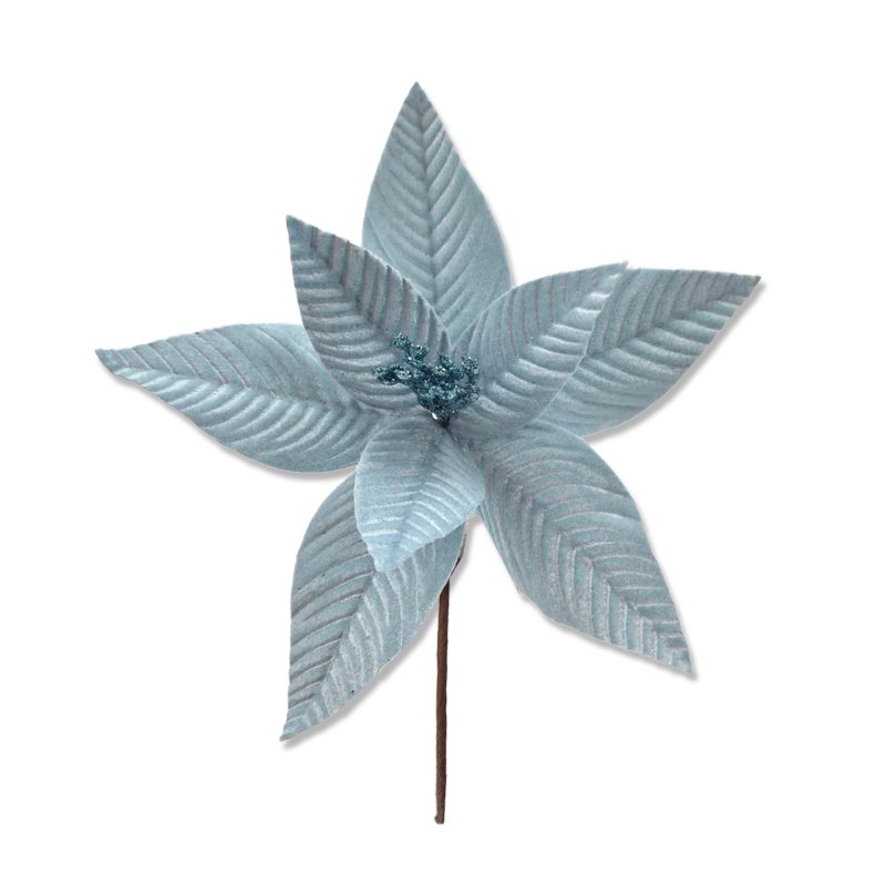 Christmas Flower 19x24cm L. Blue