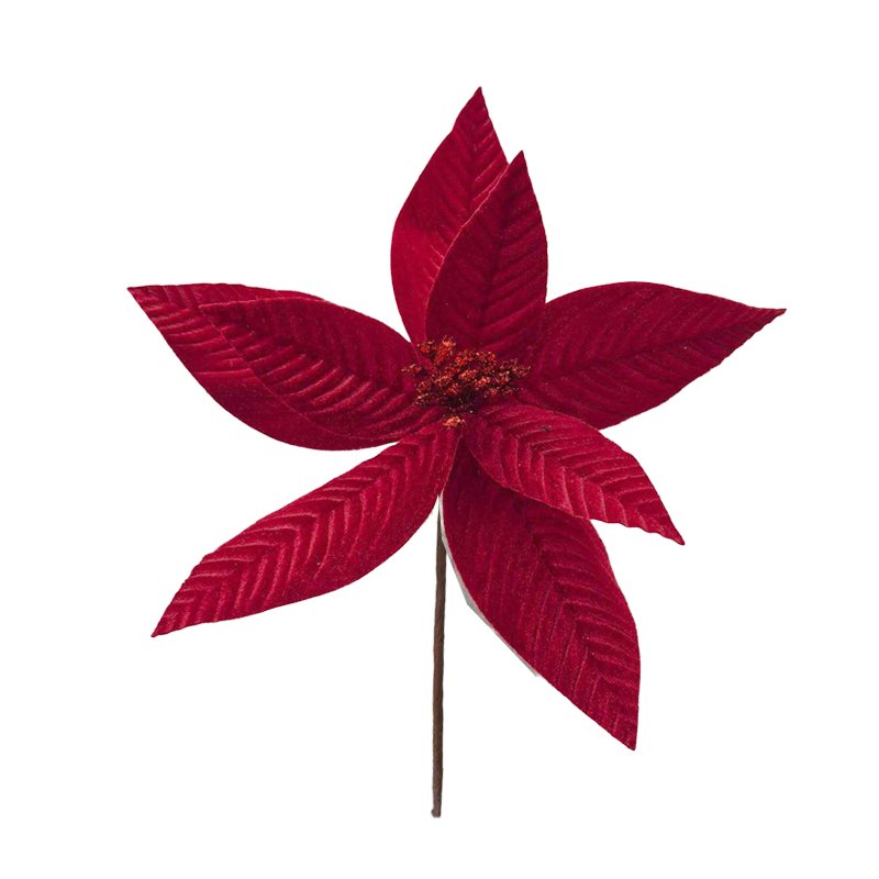 Christmas Flower 19x24cm Red