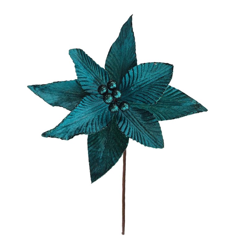 Christmas Flower 25x24cm Green