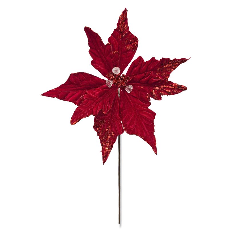 Christmas Flower 20x30cm Red