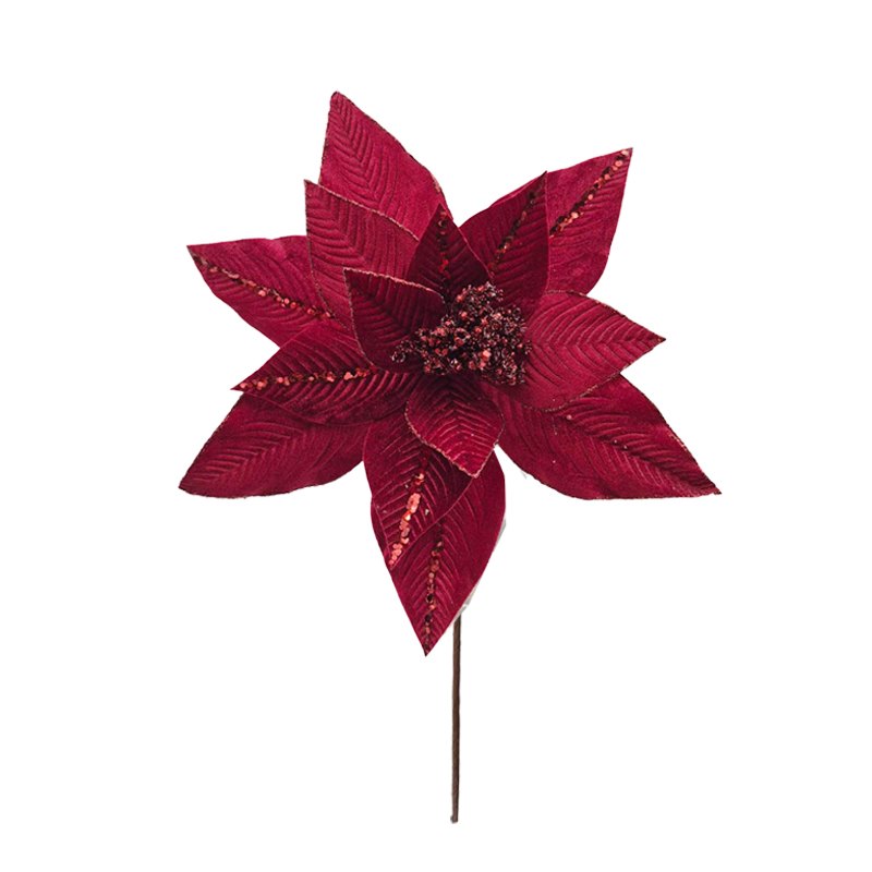 Christmas Flower 50x33cm D. Red