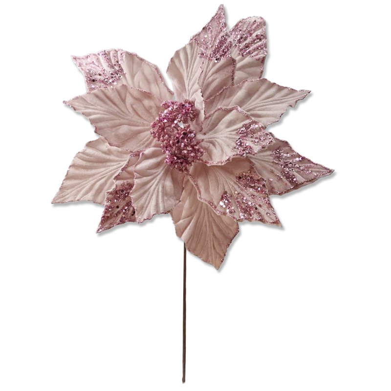 Christmas Flower 50x38cm L. Pink