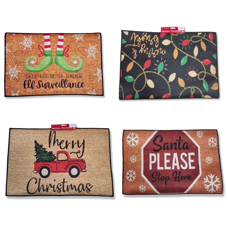 Christmas Door Mat 40x60cm Assorted
