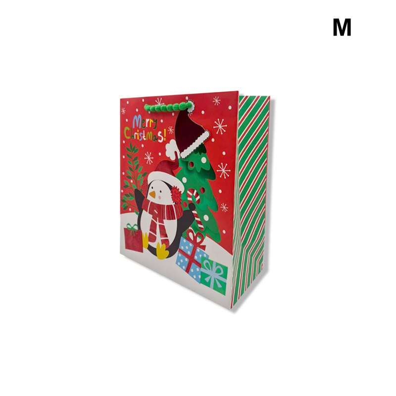 Christmas Gift Bag Reindeer with Gifts M 18x23x10cm