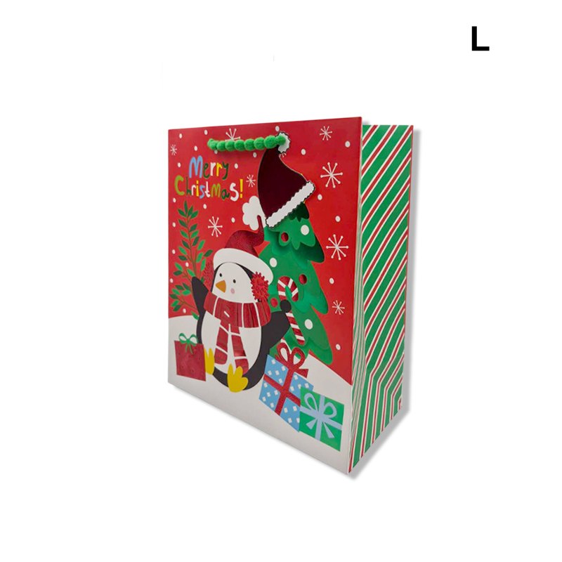 Christmas Gift Bag Reindeer with Gifts L 26x32x10cm