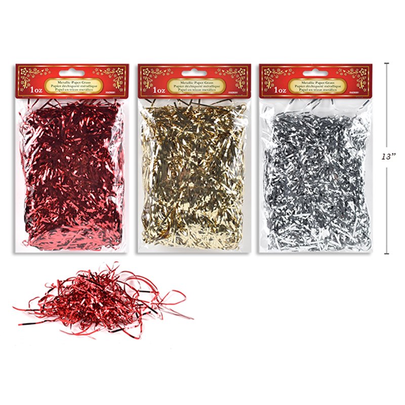 Christmas Paper Shreds Metallic