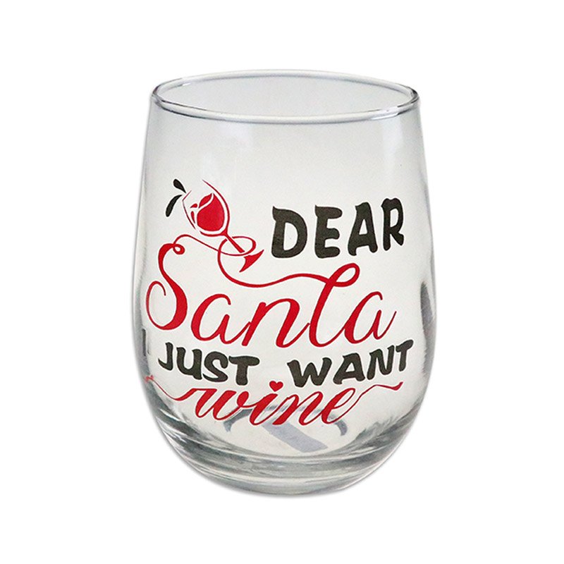 Christmas Hand-painted Wine Glass 450ml