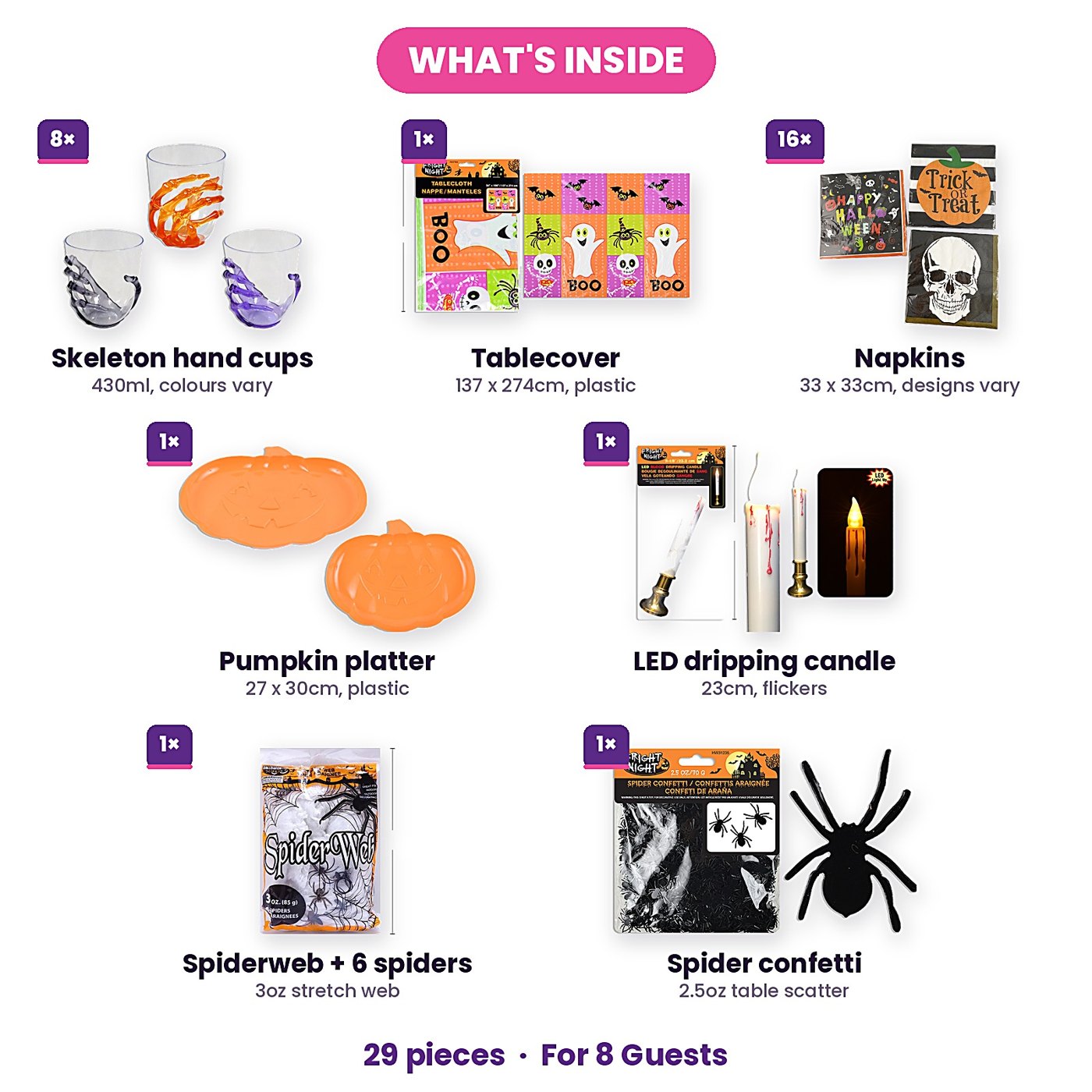 Halloween Spooky Party Table Kit (8 Guests) — photo 2 of 4
