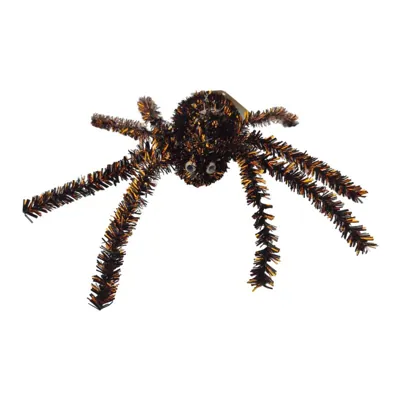 Halloween Tinsel Spider 21x10x8.5cm
