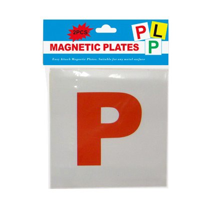 Car Plates 2pc Qld Red P Magnetic — photo 1 of 1